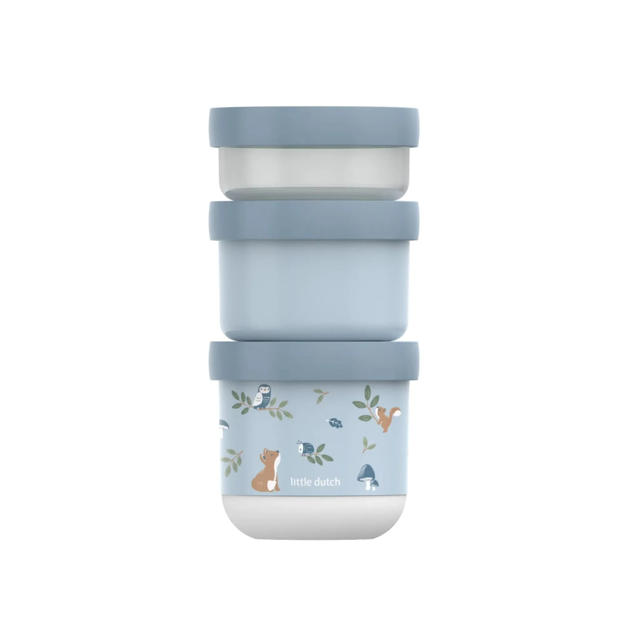 Little Dutch Snackbox Stack 3-Piece Forest Friends Clearance