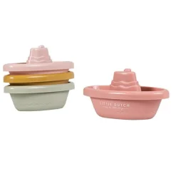 Little Dutch Stackable Bath Boats Pink Hot