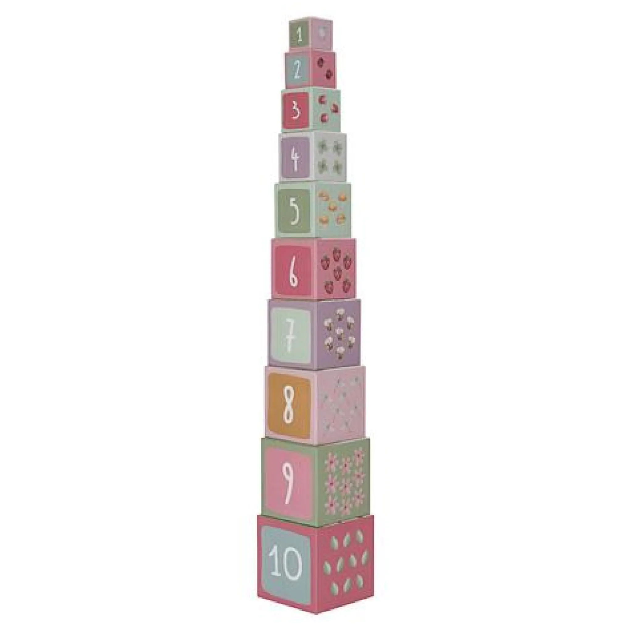 Little Dutch Stacking Tower - Pink - Fairy Garden Online