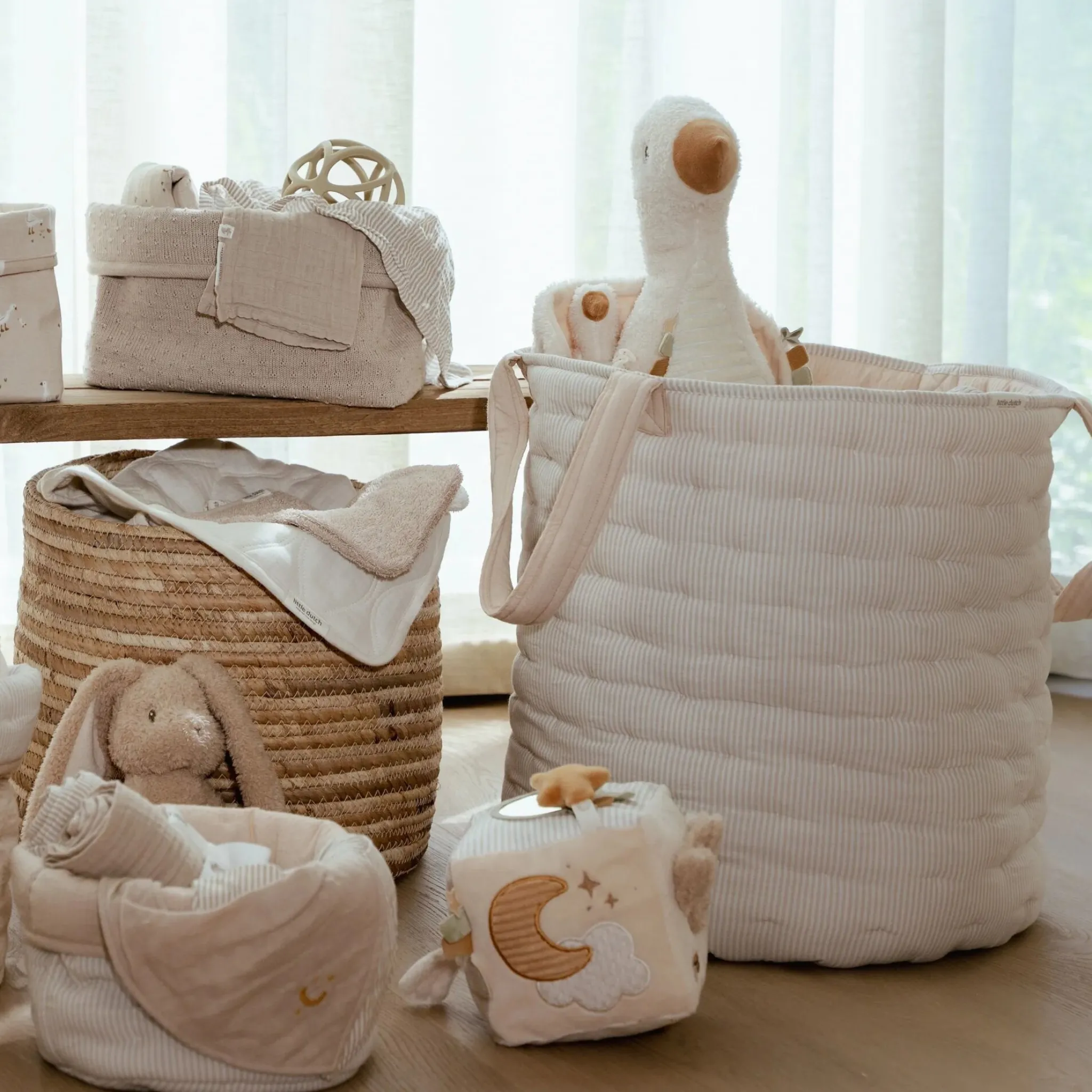 Little Dutch Storage basket large - Beige - Essentials Best