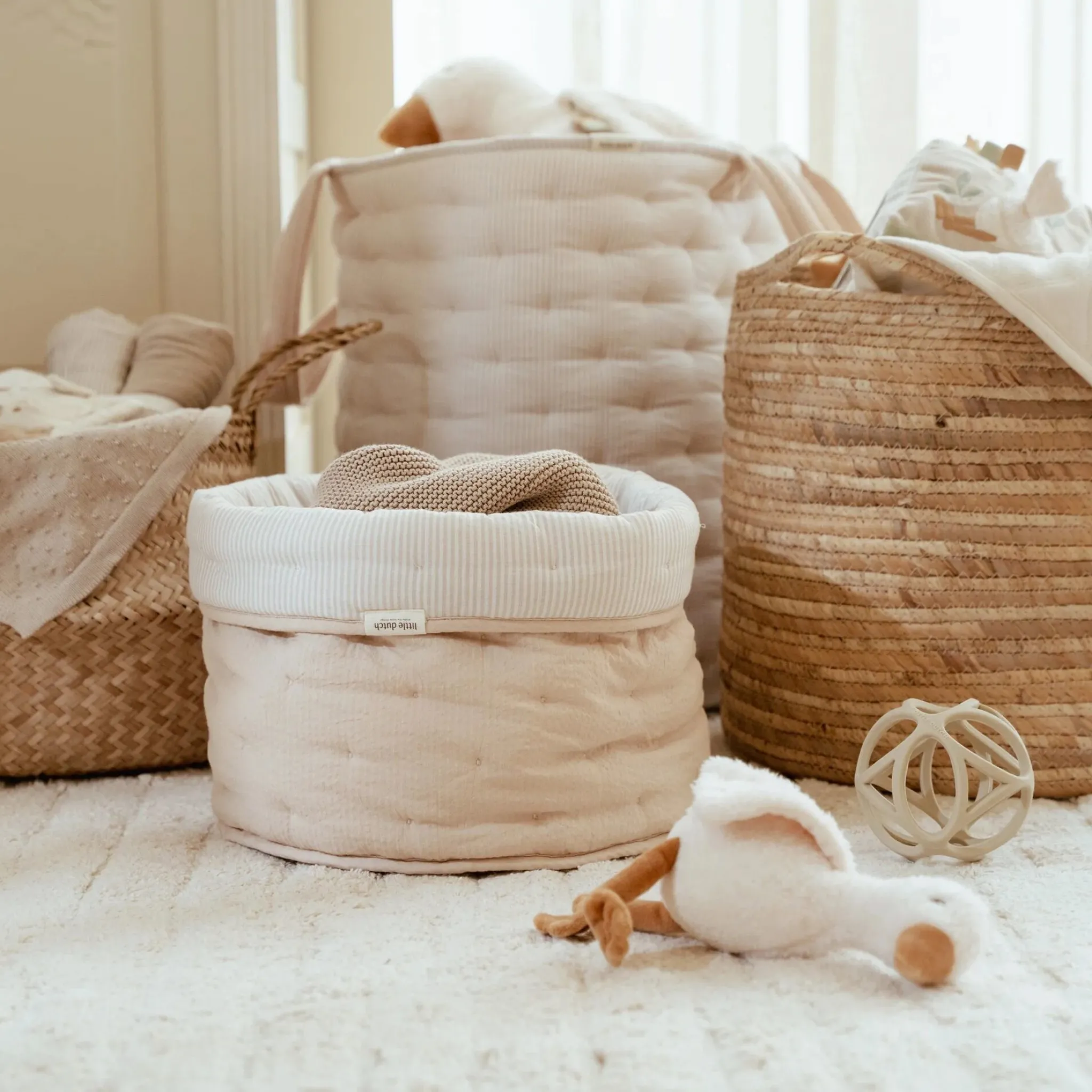 Little Dutch Storage basket large - Beige - Essentials Best