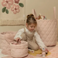 Little Dutch Storage basket medium - Pink - Essentials Best