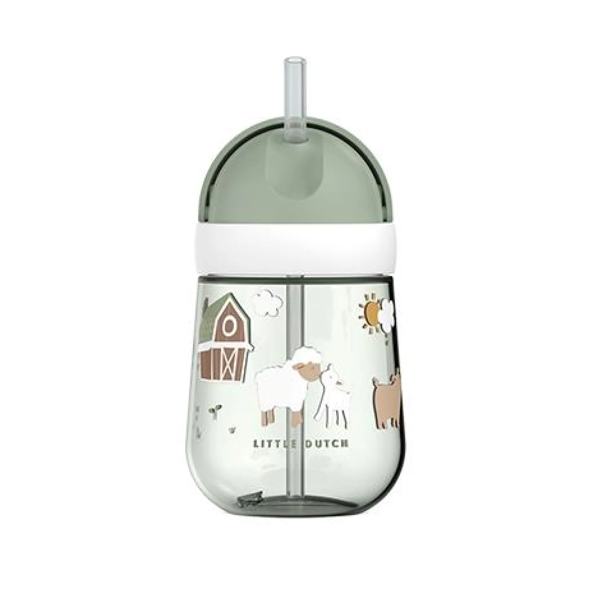 Little Dutch Straw cup - Green - Little Farm New