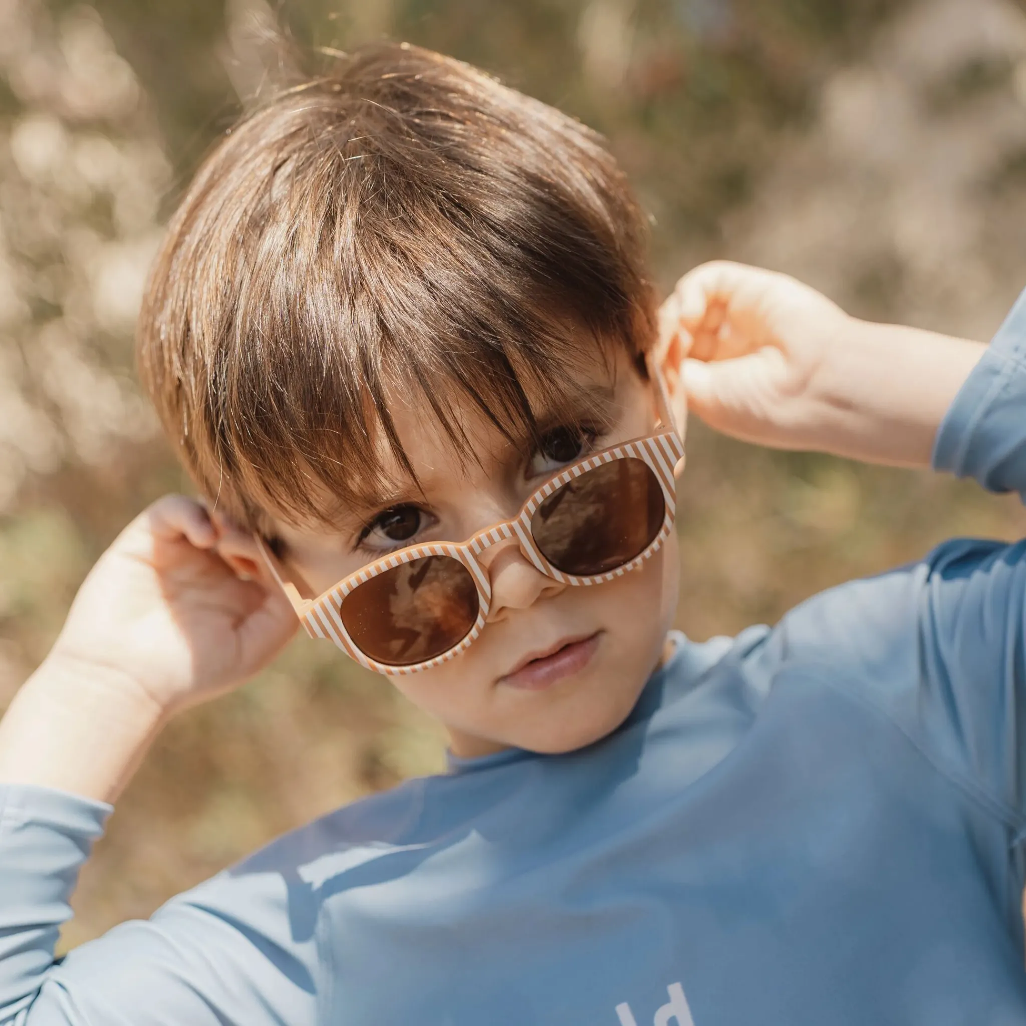 Little Dutch Sunglasses - Brown - Stripes Sale