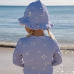Little Dutch Sun hat - Purple - Stripes Clearance