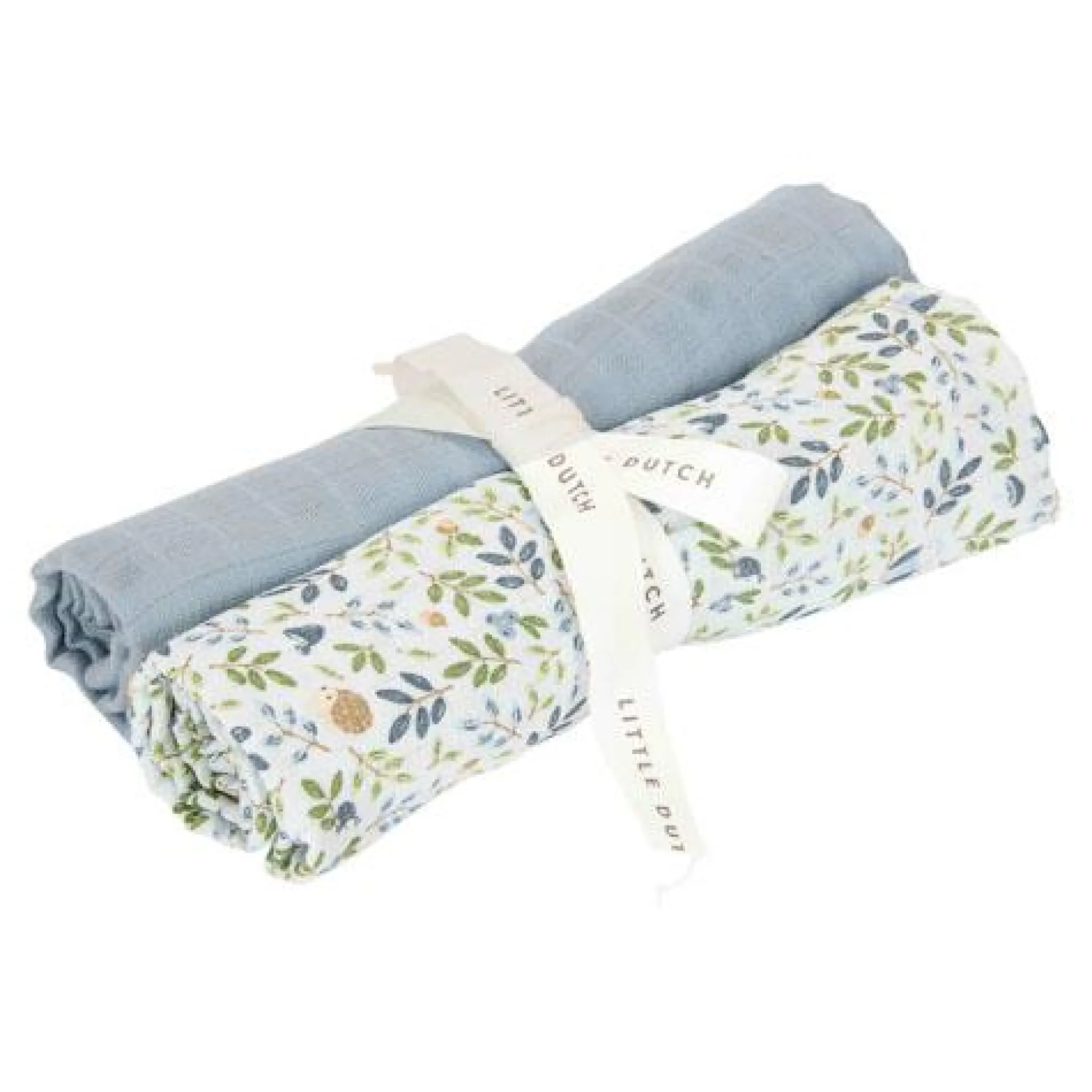 Little Dutch Swaddle - Blue - size 70 cm - Forest Friends - Forest Adventure Outlet