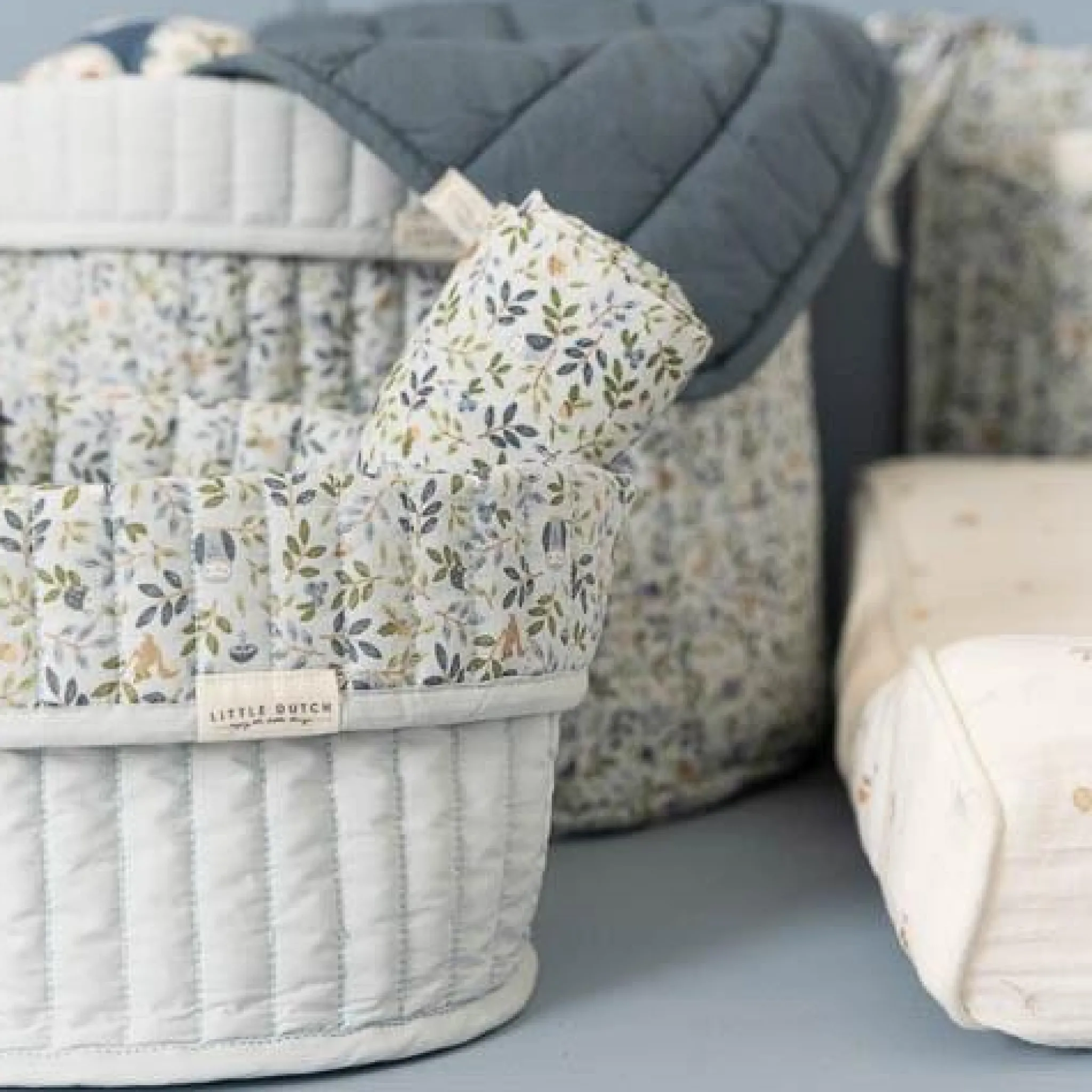 Little Dutch Swaddle - Blue - Size 120 cm - Forest Friends - Forest Adventure Online