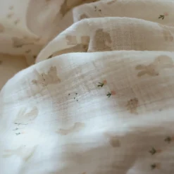 Little Dutch Swaddle - White - 120 cm - Newborn Naturals - Baby Bunny Online