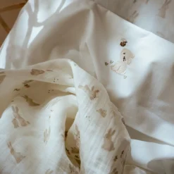 Little Dutch Swaddle - White - 120 cm - Newborn Naturals - Baby Bunny Online