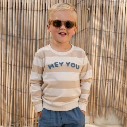 Little Dutch Sweater - Sand - Biscuit Stripe New