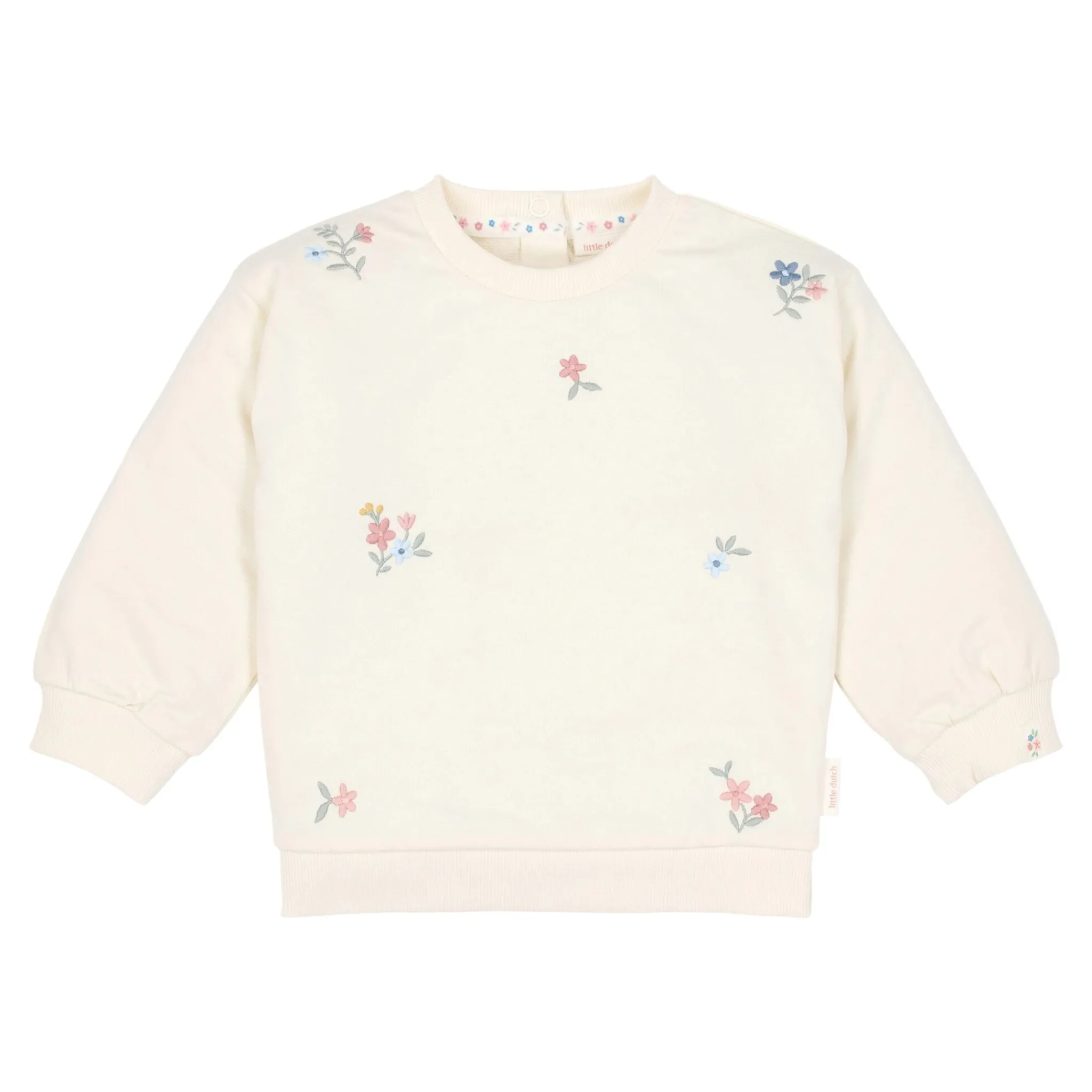 Little Dutch Sweater - White - Floral Print New