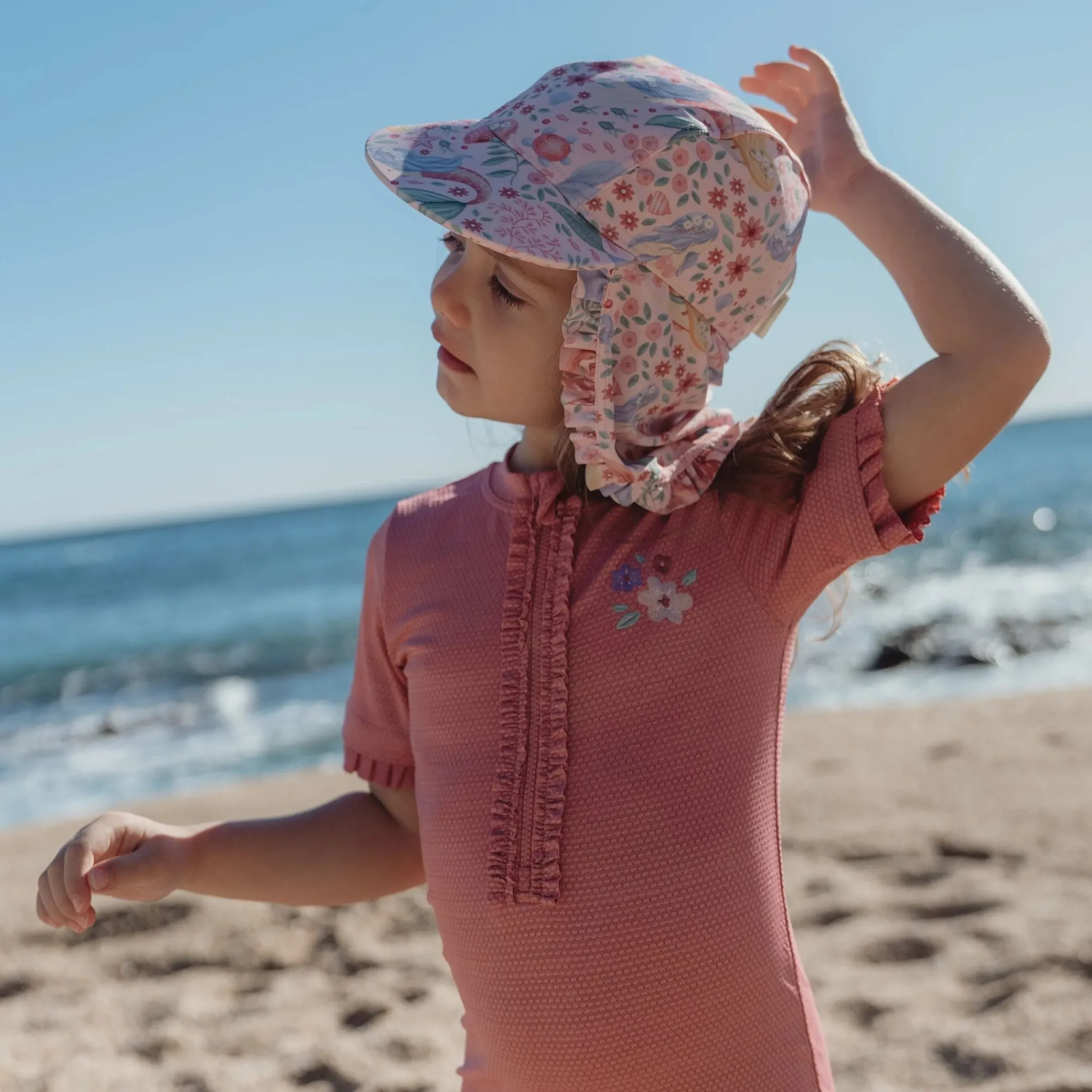 Little Dutch Swim Cap - Pink - Mermaid Print Outlet