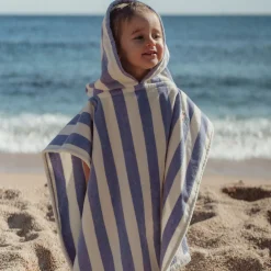 Little Dutch Swim Coll. 26 Beach poncho Dreamy Purple stripe New