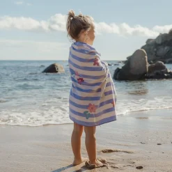 Little Dutch Swim Coll. 26 Beach towel Dreamy Purple stripe - 60cm X 120cm Outlet