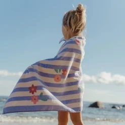 Little Dutch Swim Coll. 26 Beach towel Dreamy Purple stripe - 60cm X 120cm Outlet