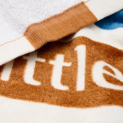 Little Dutch Swim Coll. 26 Beach towel Ocean world Brown stripe - 60cm X 120cm New