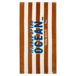 Little Dutch Swim Coll. 26 Beach towel Ocean world Brown stripe - 60cm X 120cm New
