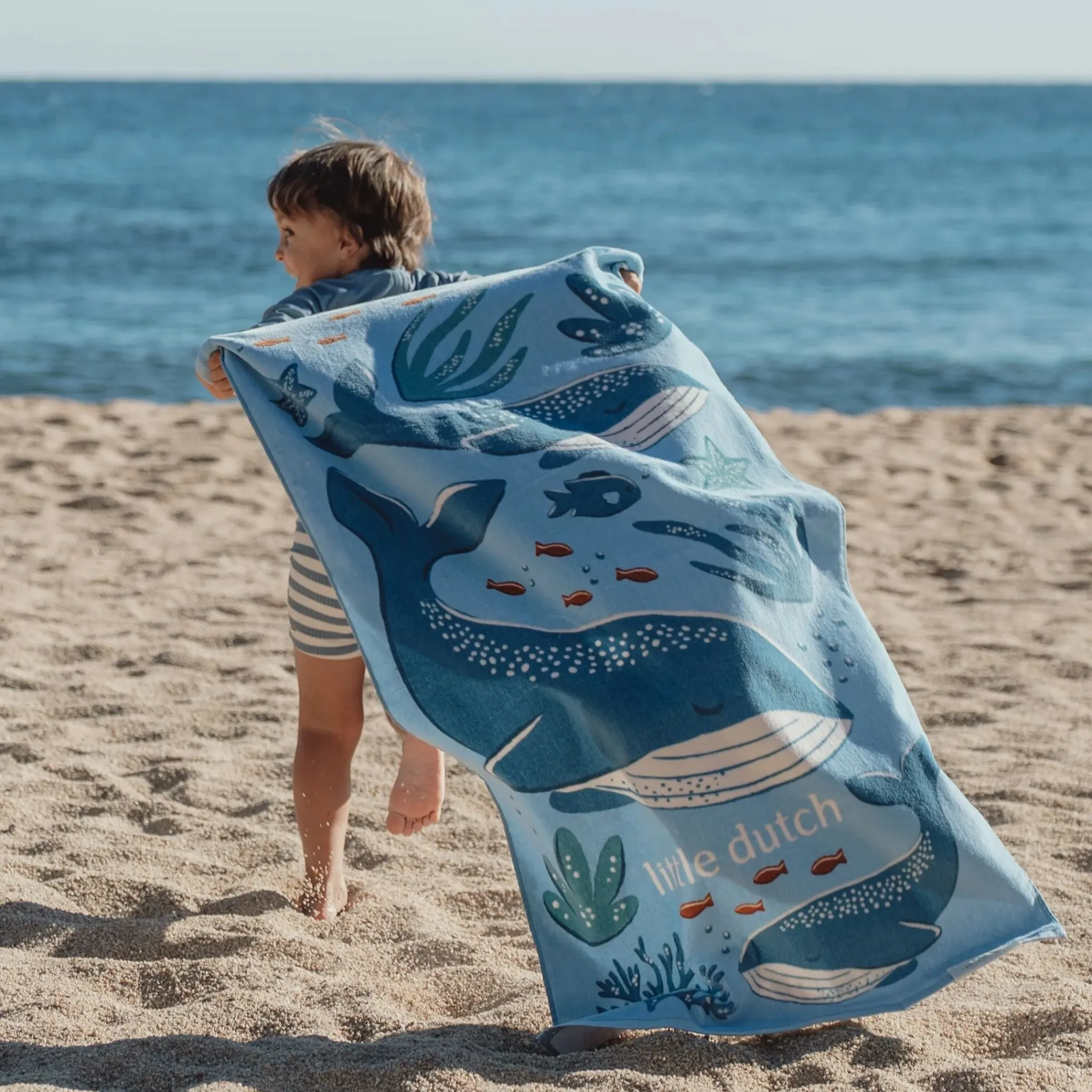 Little Dutch Swim Coll. 26 Beach towel Ocean world Blue - 60cm X 120cm Online