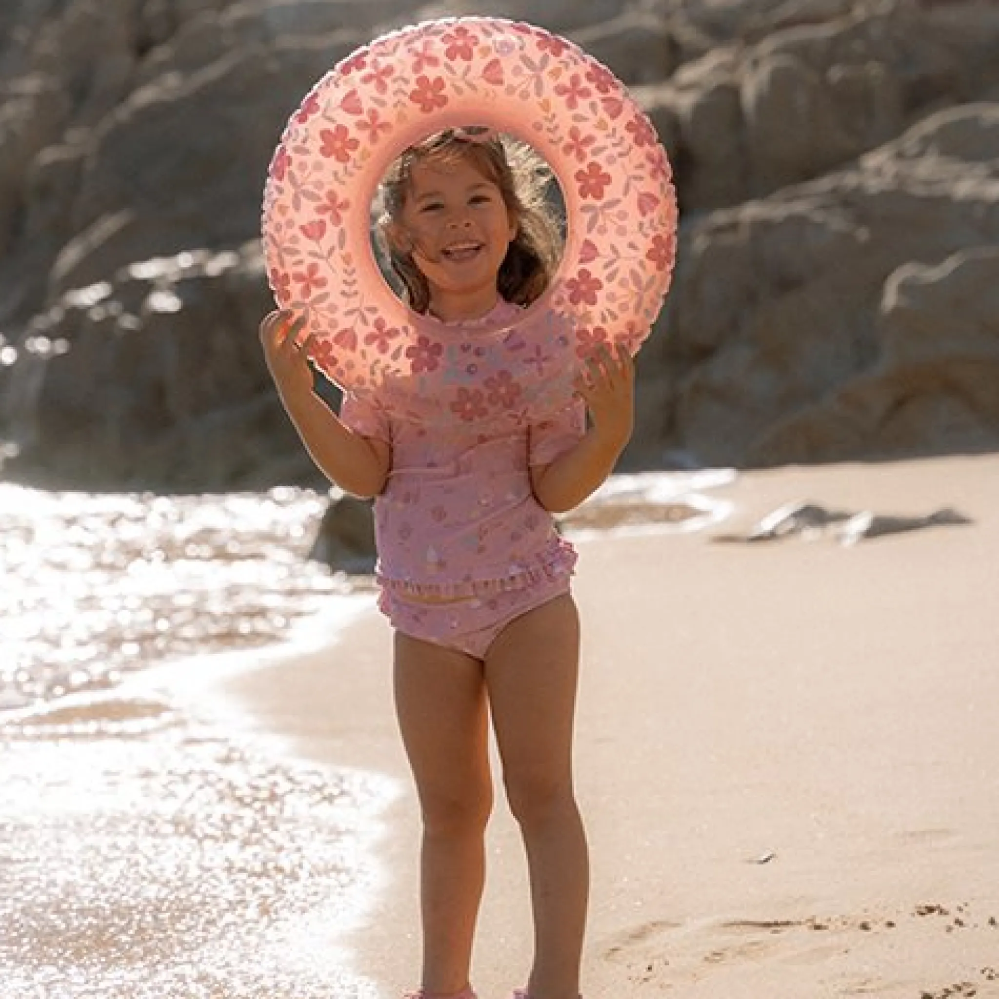 Little Dutch Swim Ring Pink Flowers 50 cm Online