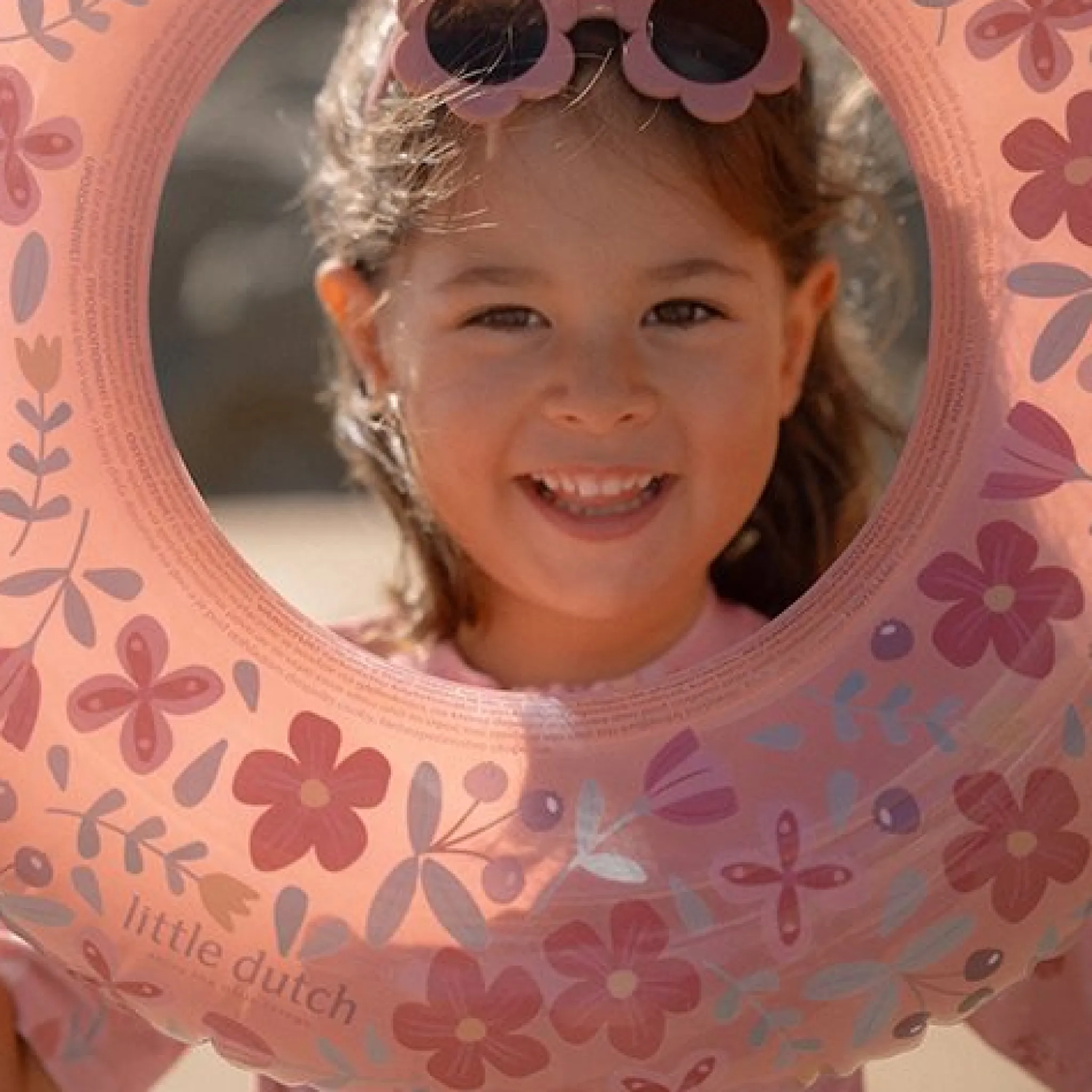Little Dutch Swim Ring Pink Flowers 50 cm Online