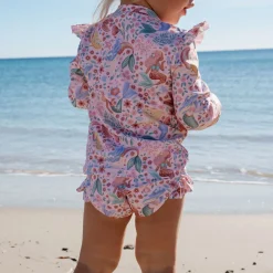 Little Dutch Swim set - UPF 40 - Pink - Mermaid print Online
