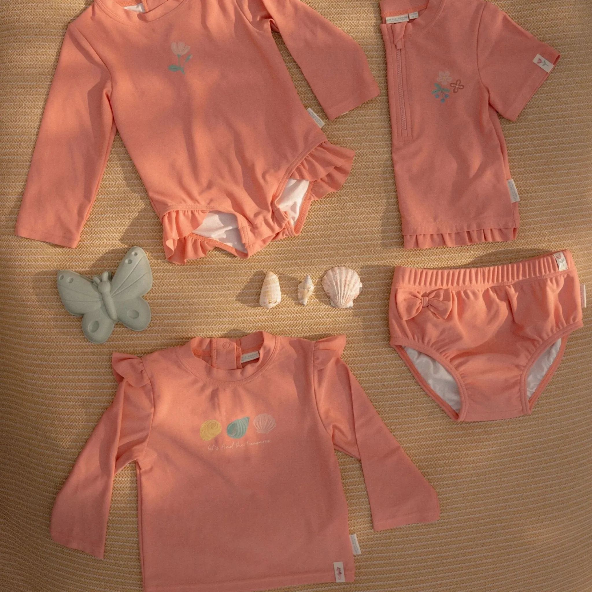 Little Dutch Swim shirt long sleeve - Pink - Ocean Treasures Hot