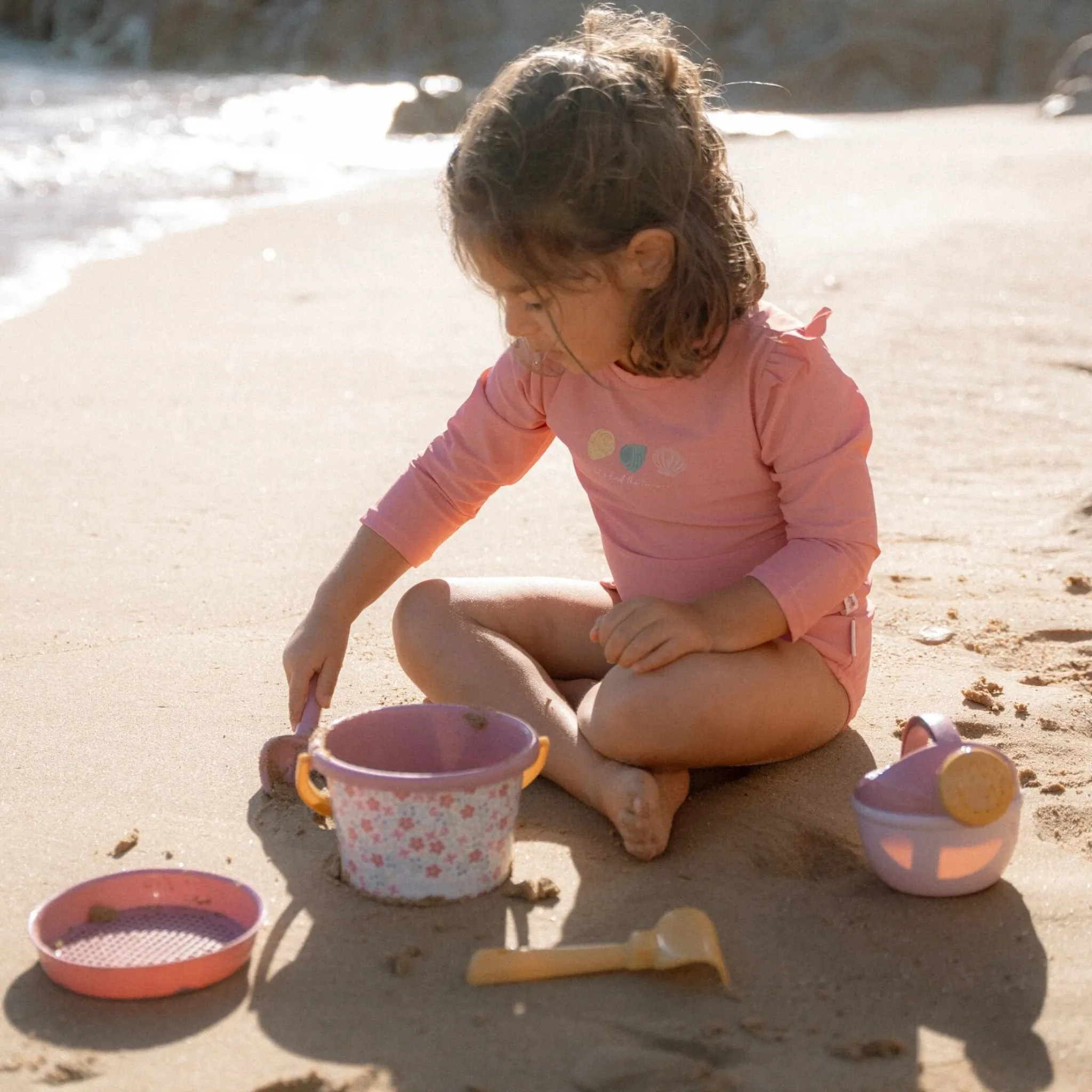 Little Dutch Swim shirt long sleeve - Pink - Ocean Treasures Hot