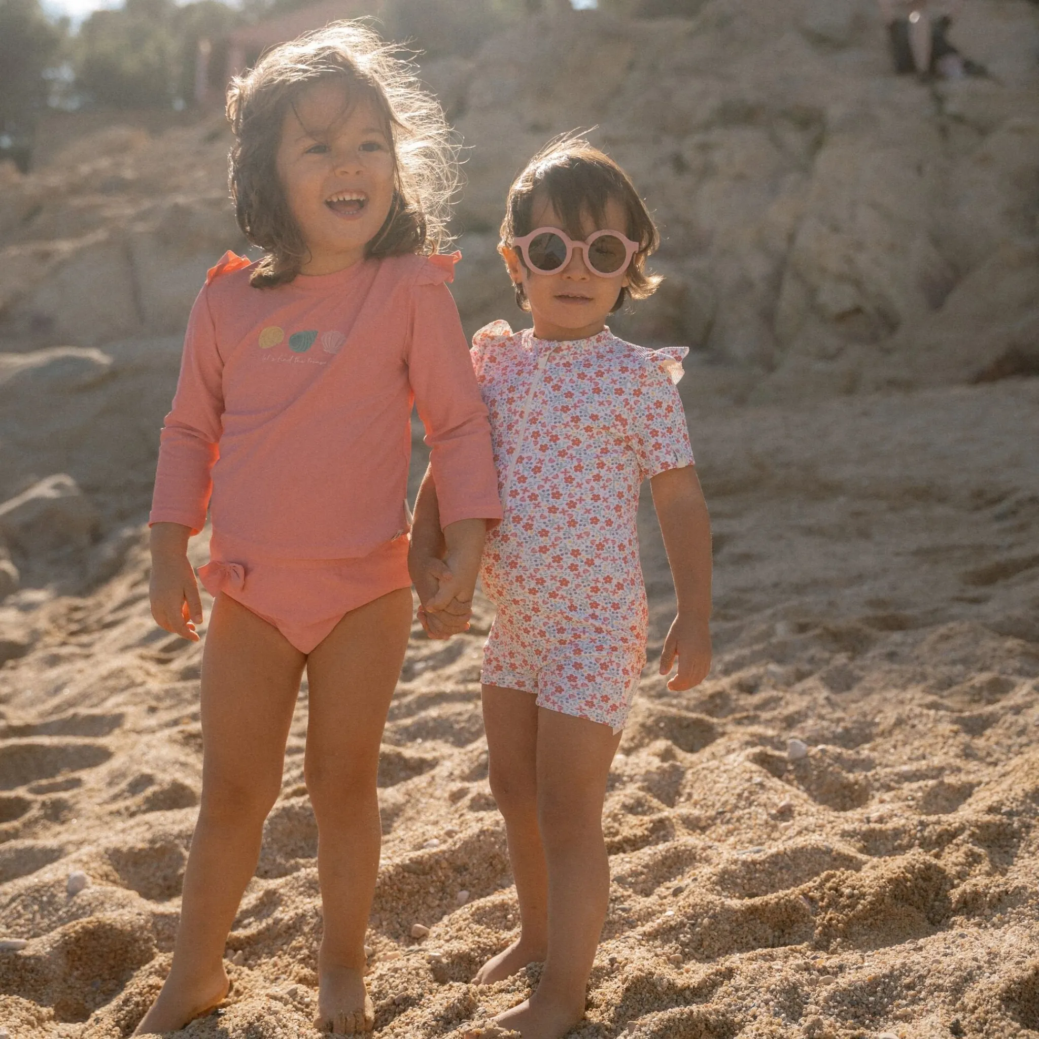 Little Dutch Swim shirt long sleeve - Pink - Ocean Treasures Hot