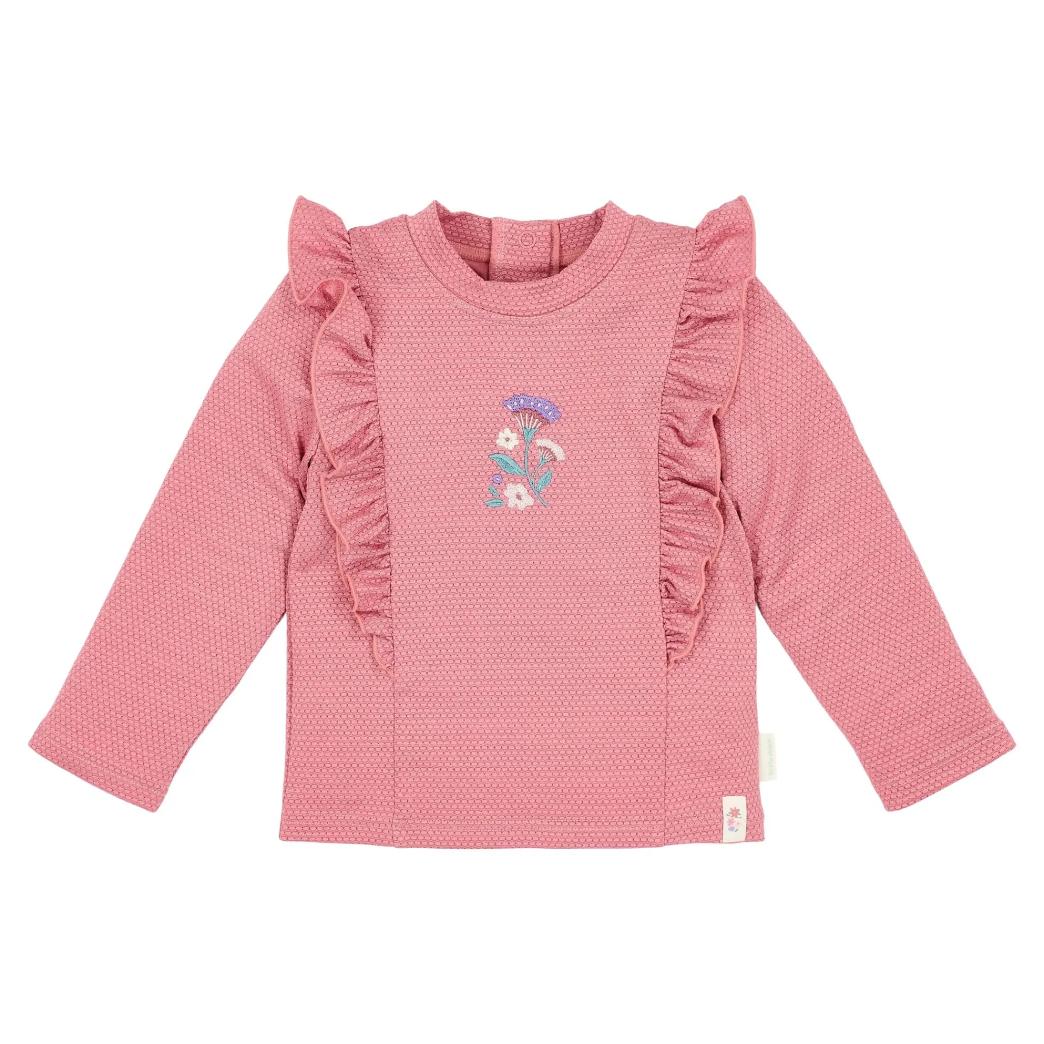 Little Dutch Swim shirt long sleeve - UPF 40 - Pink - Glitter