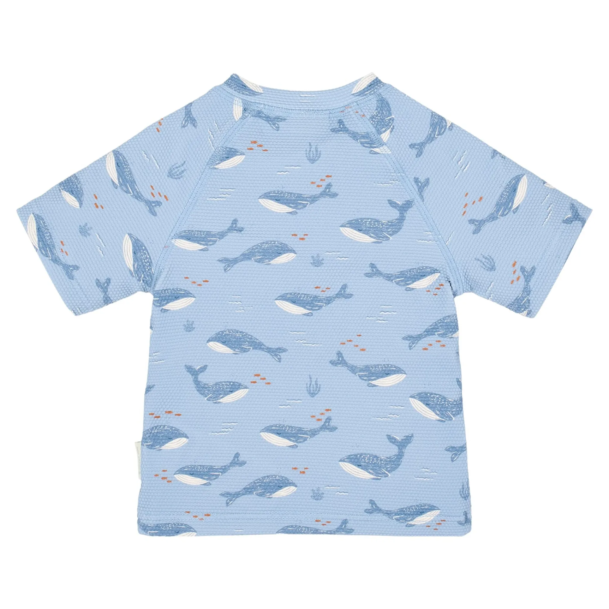 Little Dutch Swim shirt short sleeve - Blue - Ocean Splash Hot