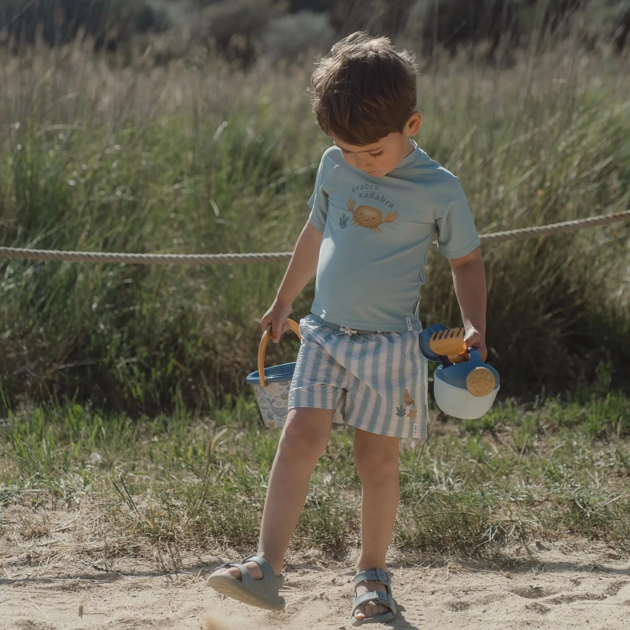 Little Dutch Swim shirt short sleeve - Green Sale