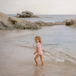 Little Dutch Swim shirt short sleeve - Light pink - Sunny Flowers Sale