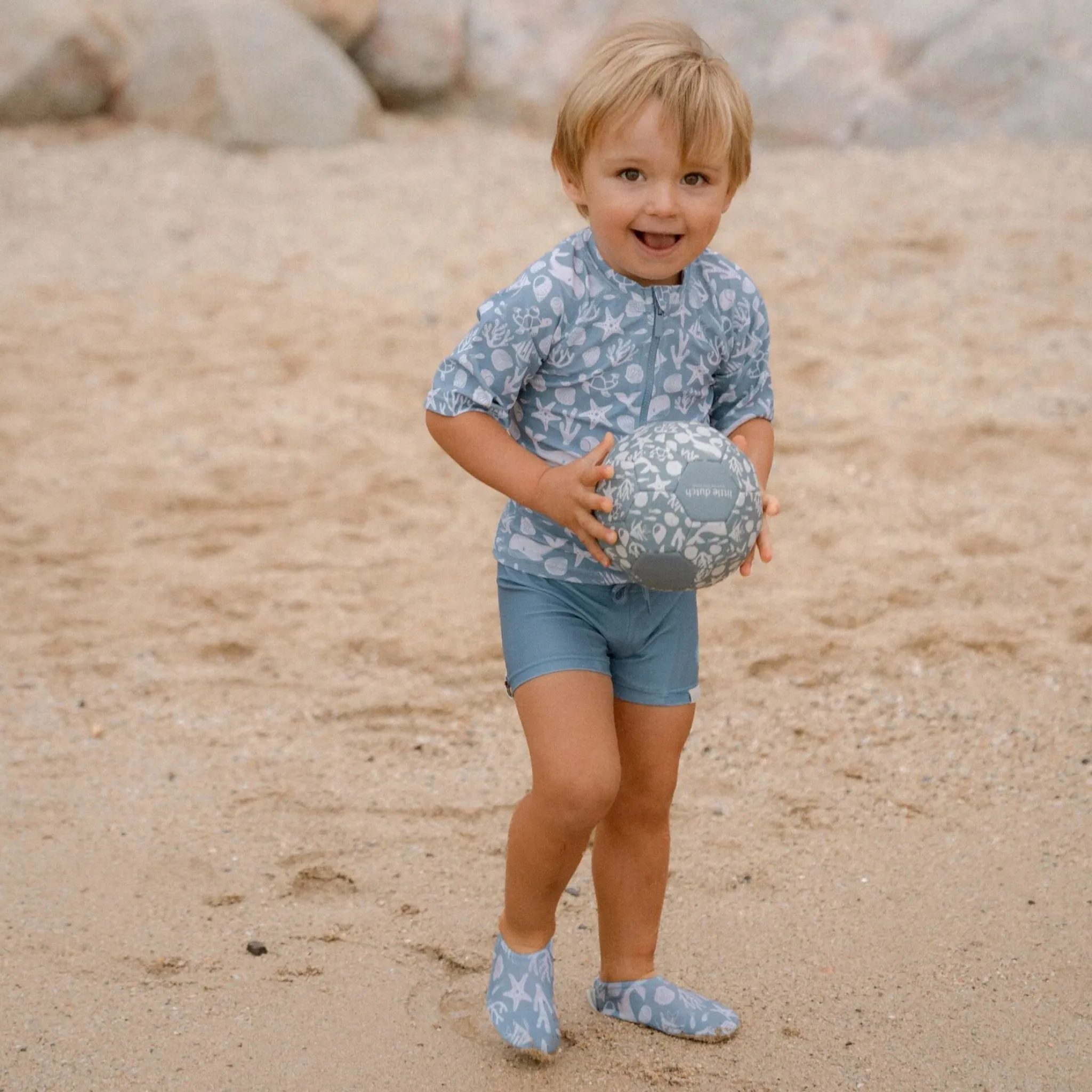 Little Dutch Swim shirt short sleeve - Light blue - Sea Life Online