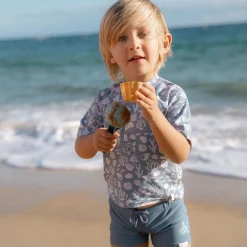 Little Dutch Swim shirt short sleeve - Light blue - Sea Life Online
