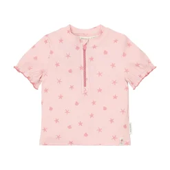 Little Dutch Swim shirt short sleeve - Pink - Shells Online
