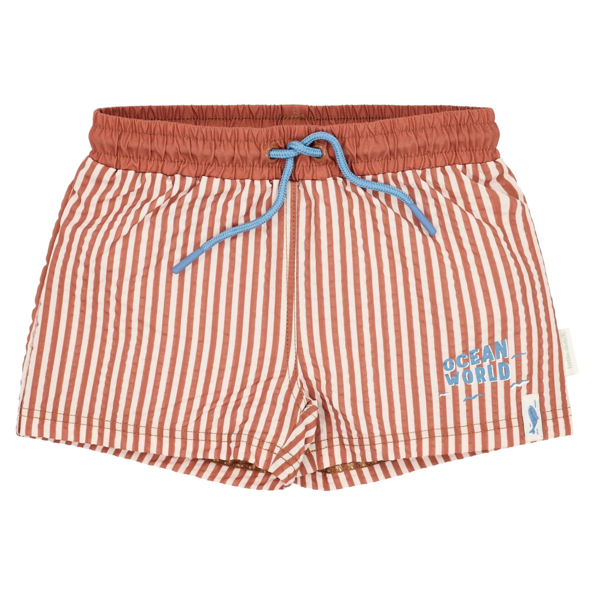 Little Dutch Swim shorts - Brown - Ocean Brown Stripes Outlet