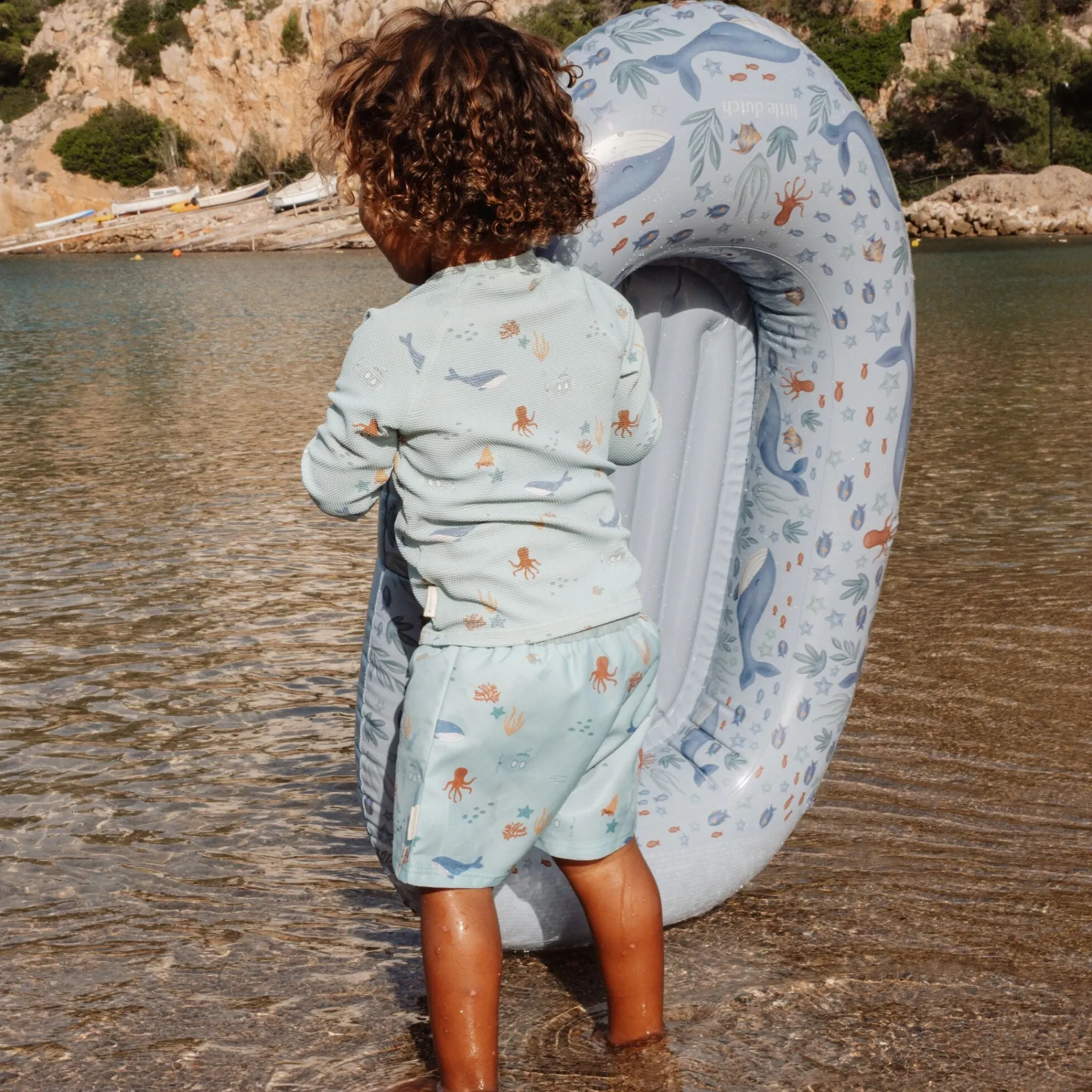 Little Dutch Swim Shorts - Green - Ocean Friends Discount
