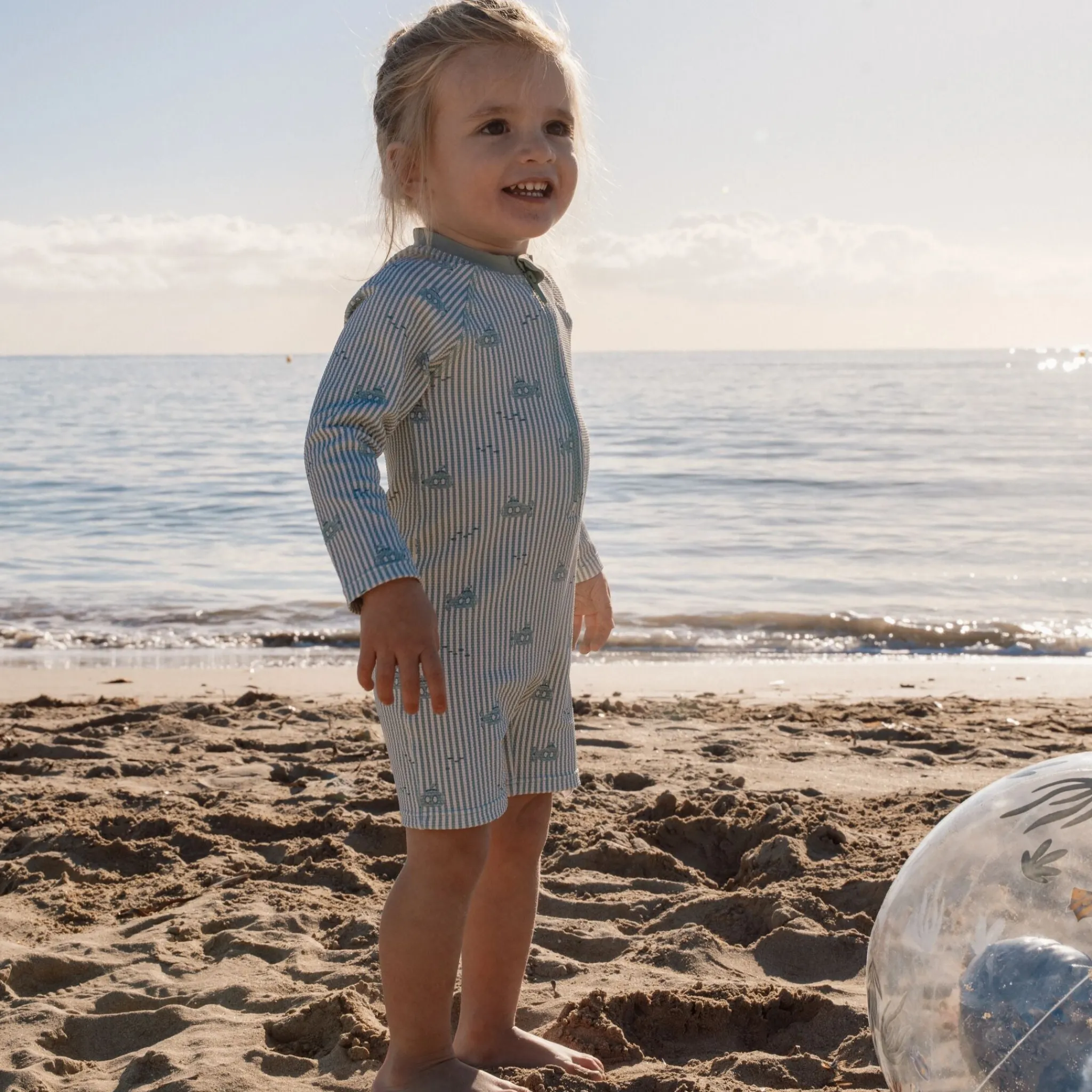 Little Dutch Swimsuit long sleeve - UPF 40 - Green - Ocean Adventure Best