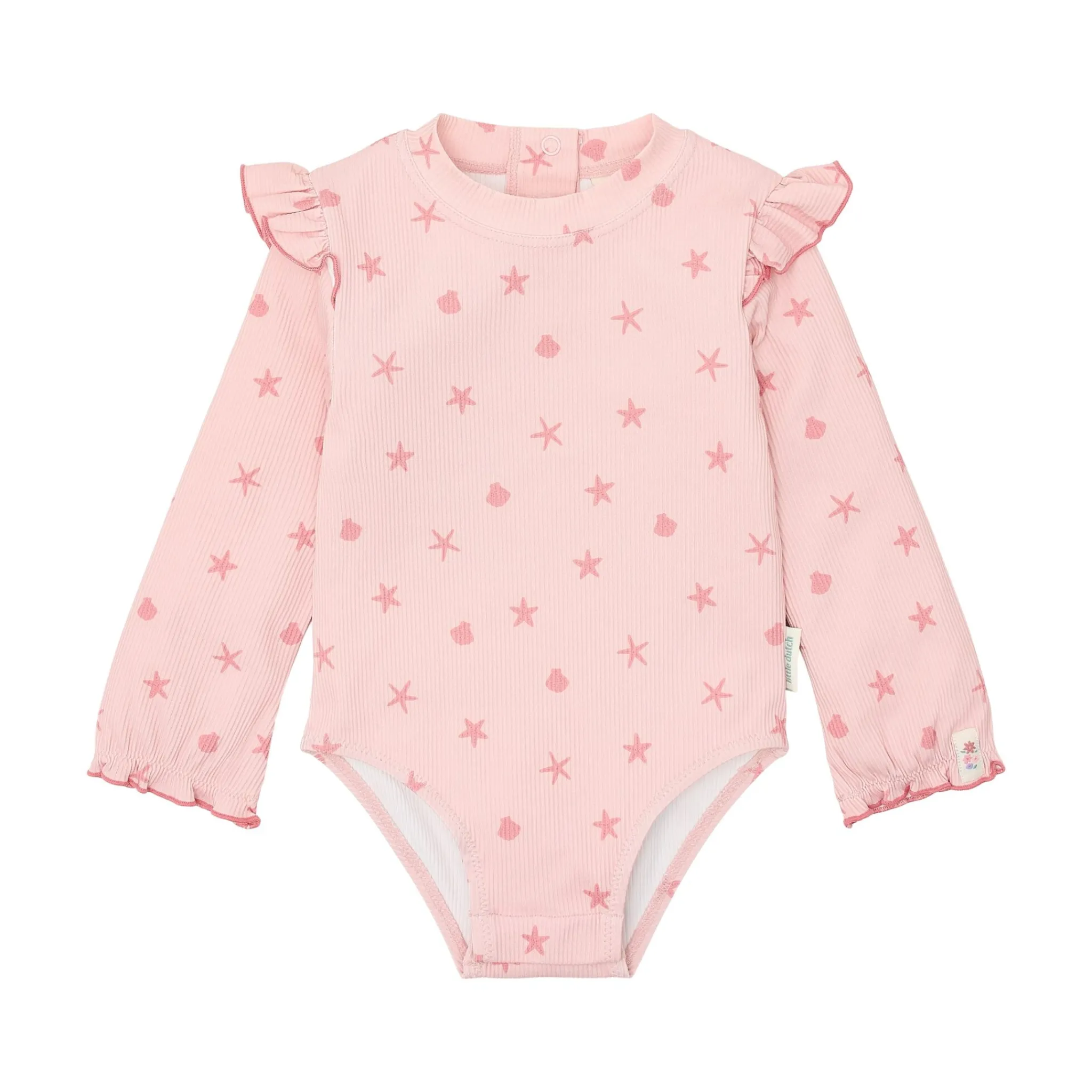 Little Dutch Swimsuit long sleeve - UPF 40 - Pink - Shells Outlet