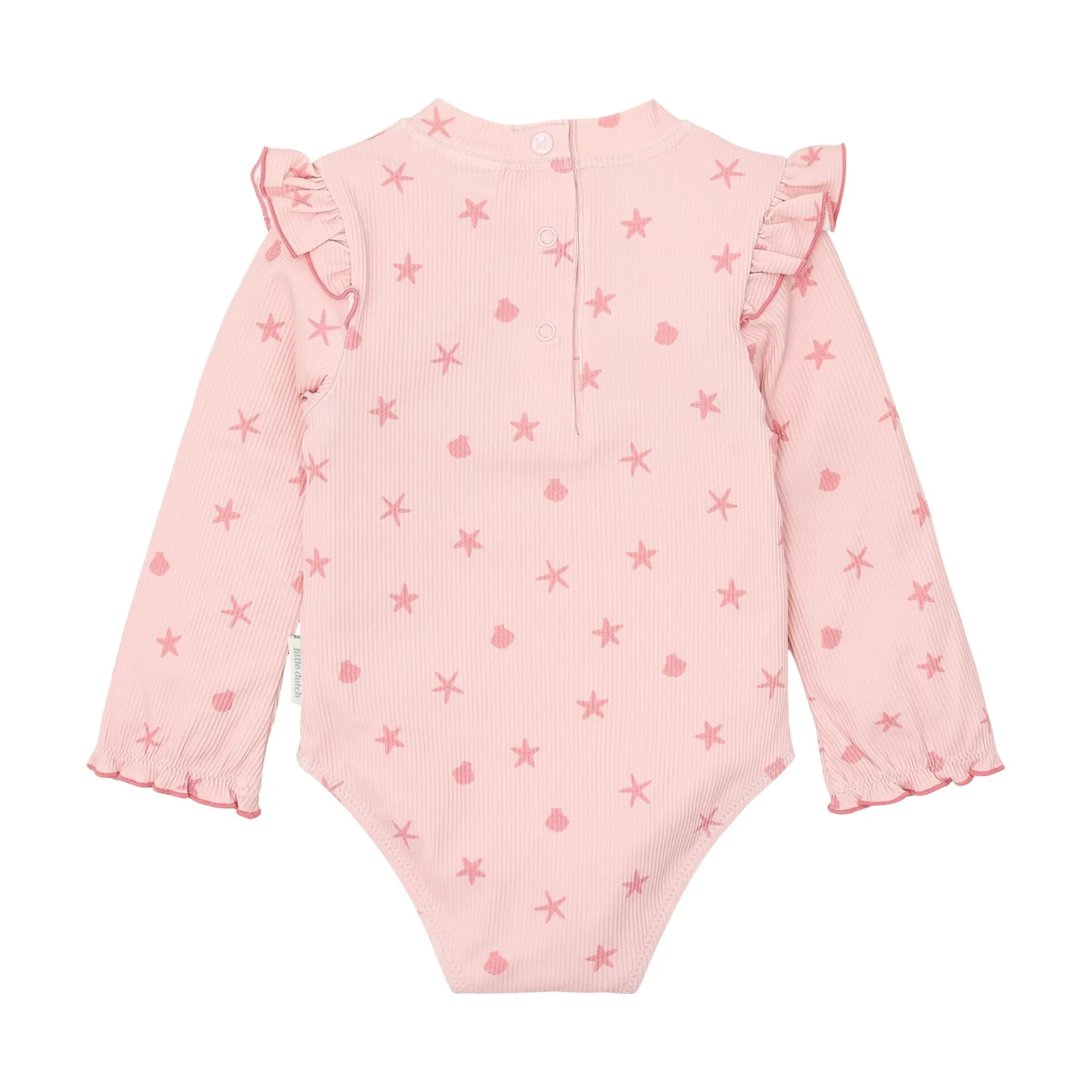 Little Dutch Swimsuit long sleeve - UPF 40 - Pink - Shells Outlet
