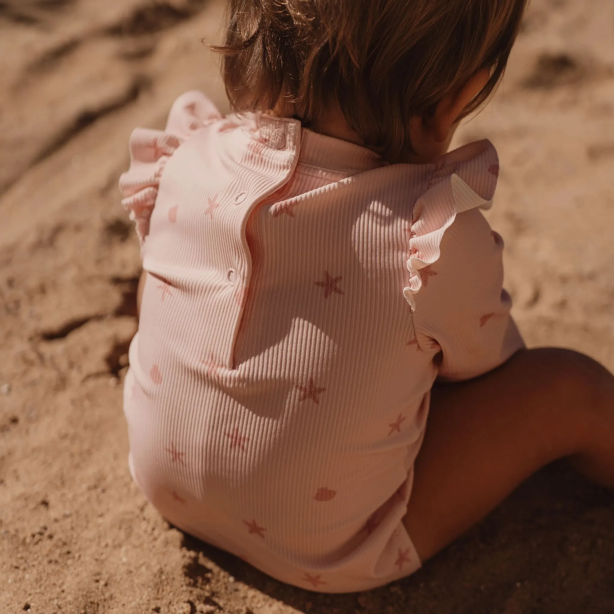 Little Dutch Swimsuit long sleeve - UPF 40 - Pink - Shells Outlet