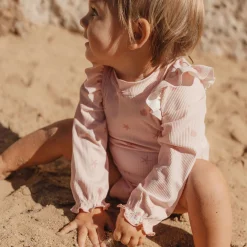 Little Dutch Swimsuit long sleeve - UPF 40 - Pink - Shells Outlet