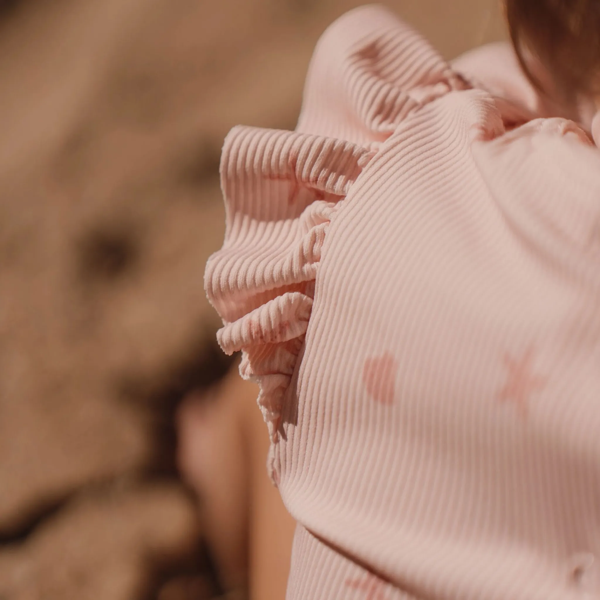 Little Dutch Swimsuit long sleeve - UPF 40 - Pink - Shells Outlet