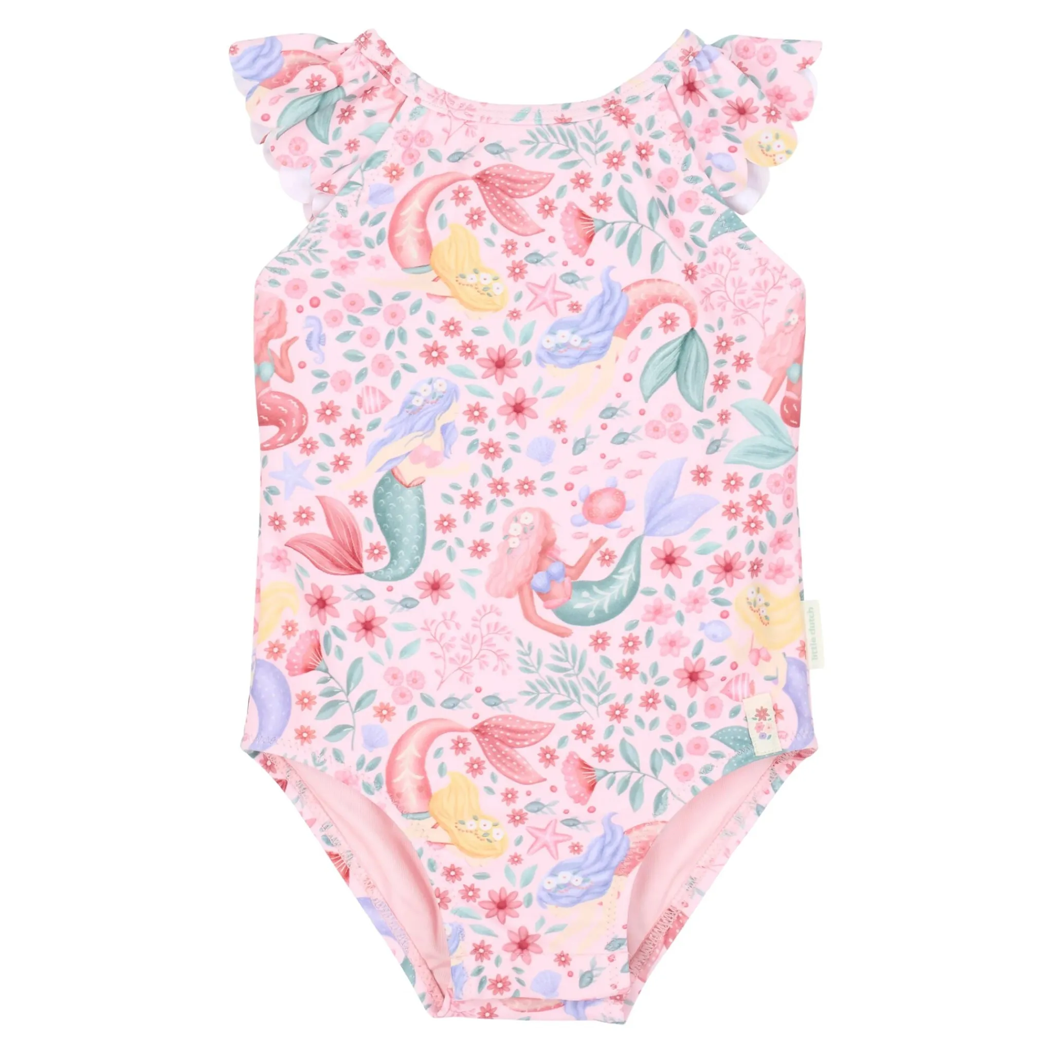 Little Dutch Swimsuit - Pink - Mermaid Print Outlet