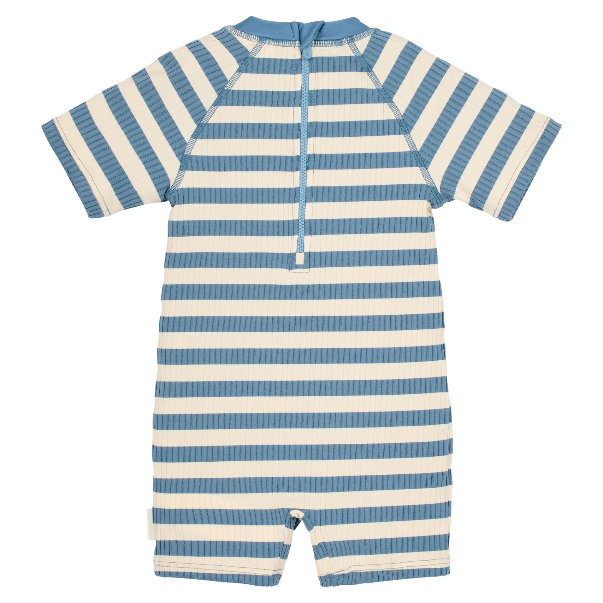 Little Dutch Swimsuit short sleeve - Blue - Ocean Blue Stripes Outlet