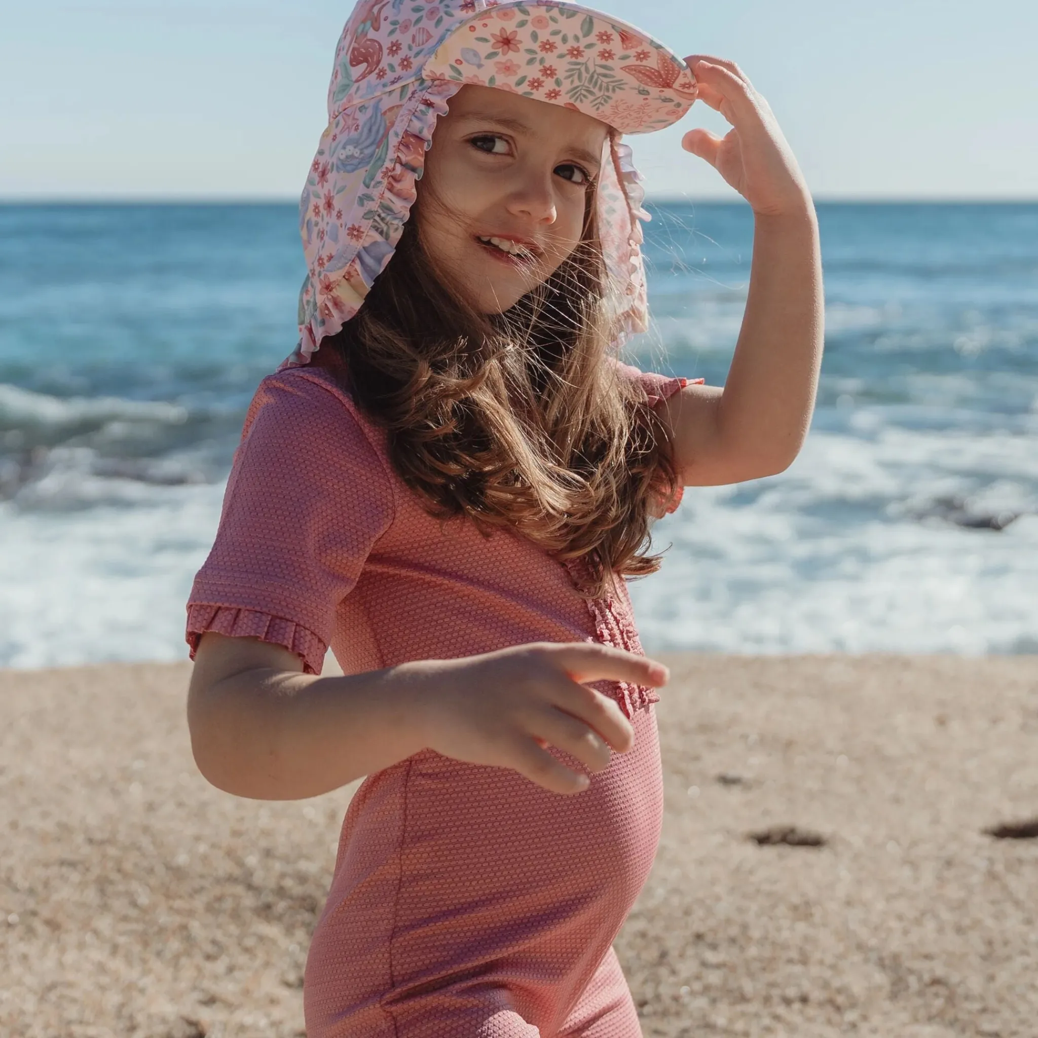 Little Dutch Swimsuit short sleeve - Pink - Glitter Sale