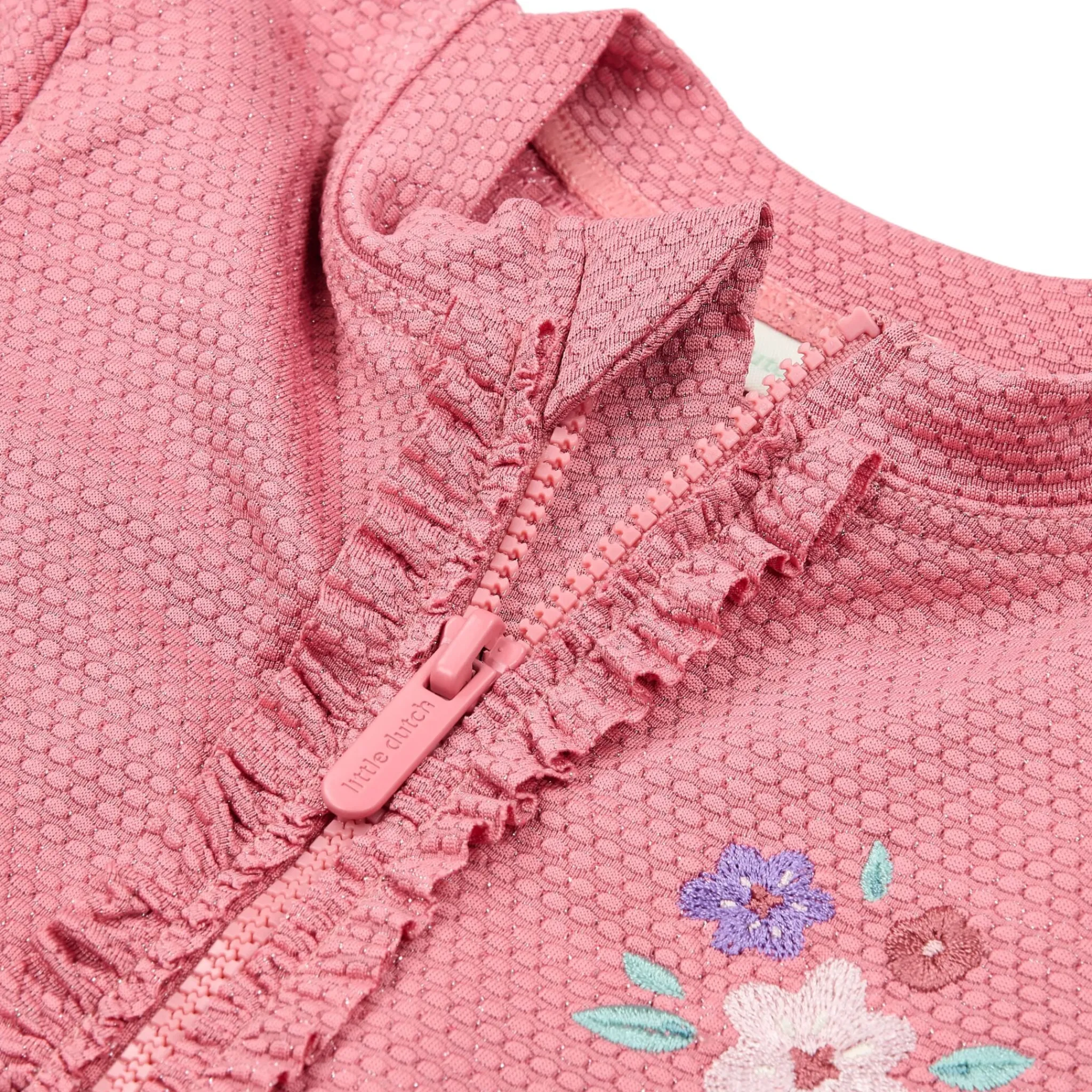 Little Dutch Swimsuit short sleeve - Pink - Glitter Sale
