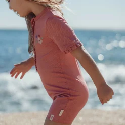 Little Dutch Swimsuit short sleeve - Pink - Glitter Sale