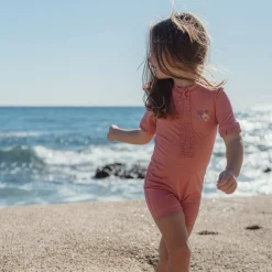 Little Dutch Swimsuit short sleeve - Pink - Glitter Sale