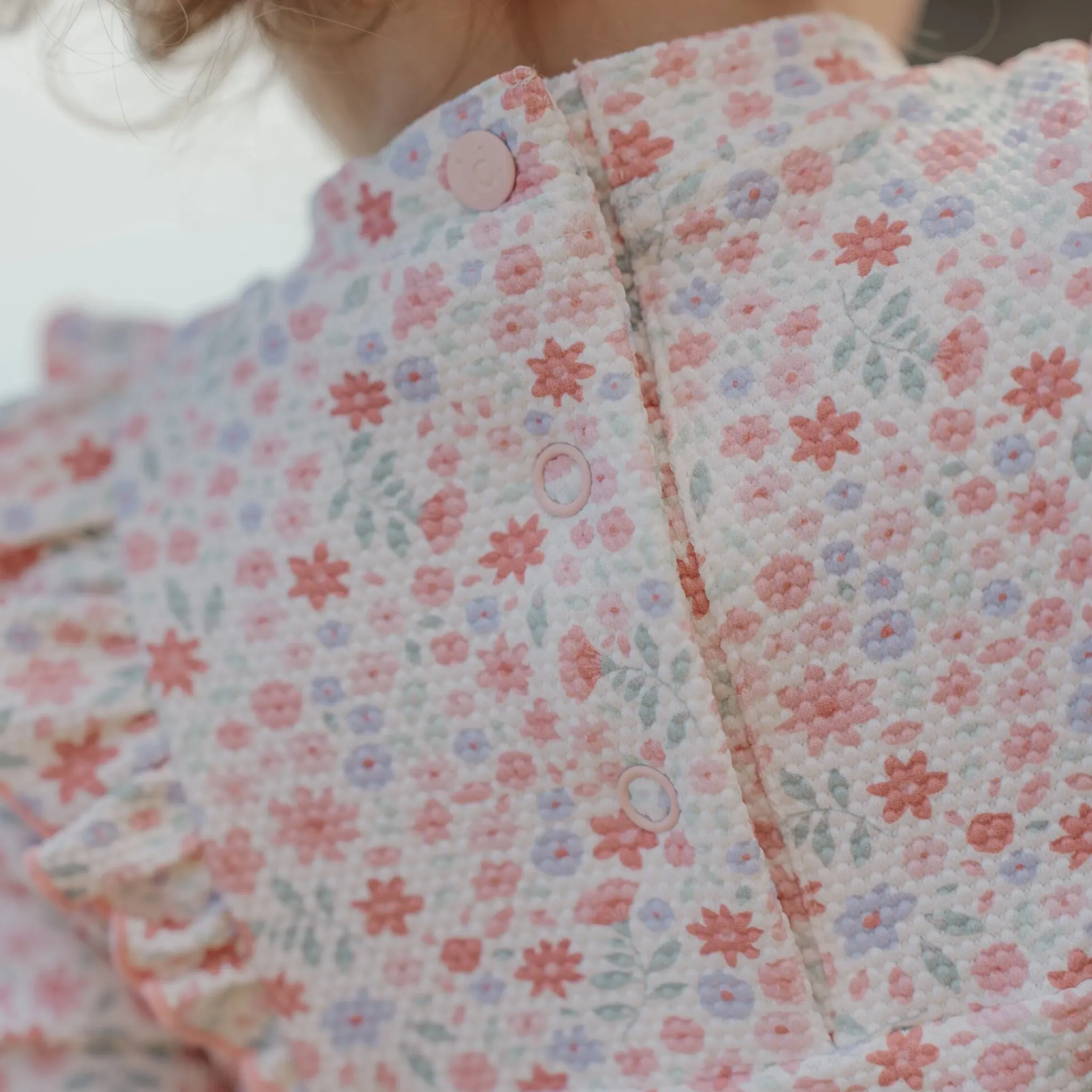 Little Dutch Swimsuit short sleeves - Floral print